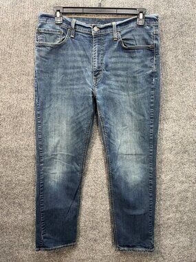 Levis 541 Jeans Mens 36x32 Blue Athletic Taper Fit Stretch Denim Medium Wash